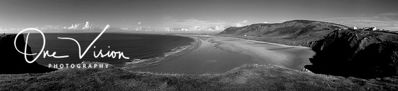 Black and white beach