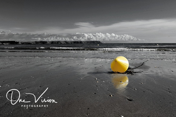 Storm coming on beach