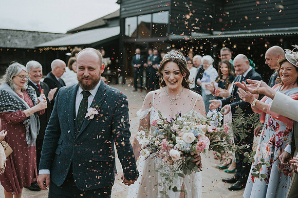 Over Barn wedding photos