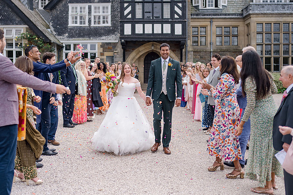 Claire and Hari at their Plas Dinam Country House wedding
