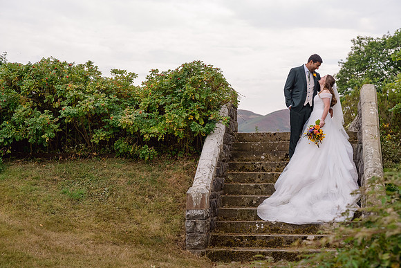 Claire and Hari at their Plas Dinam Country House wedding