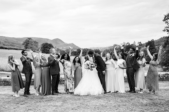 Claire and Hari at their Plas Dinam Country House wedding