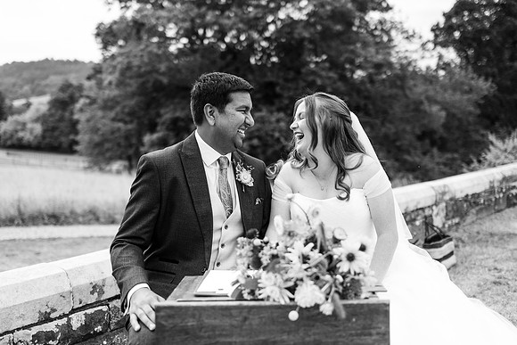 Claire and Hari at their Plas Dinam Country House wedding