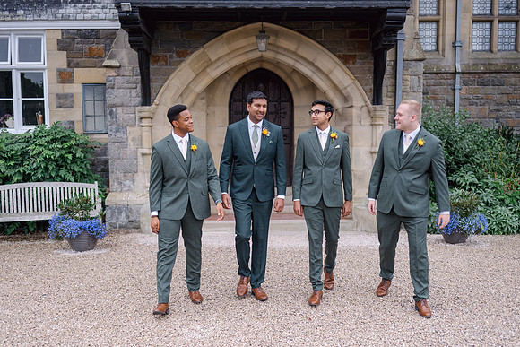 Claire and Hari at their Plas Dinam Country House wedding