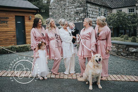 Bridal party gellifawr woodland retreat