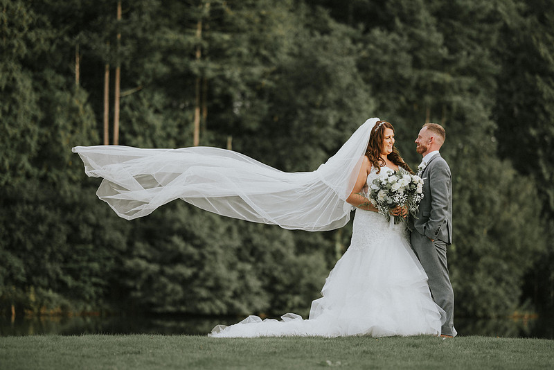 Outdoor ceremony setup at Canada Lake