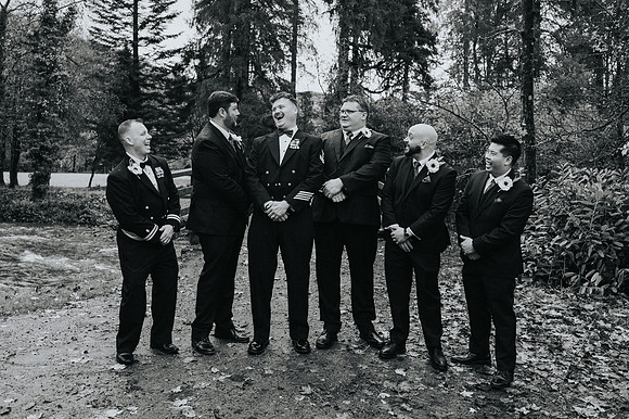 Candid wedding moment