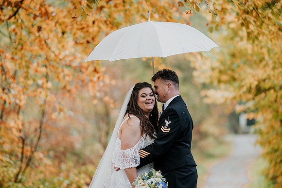 Bridesmaids in elegant dresses