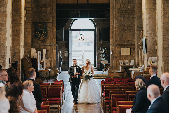 Bride's radiant smile