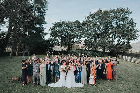 Family and friends at the wedding