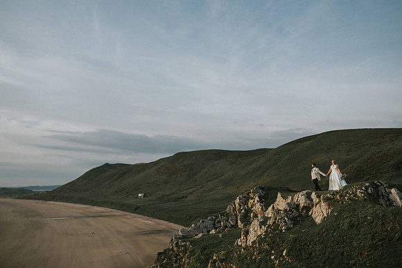 Rhossili Bay wedding photos