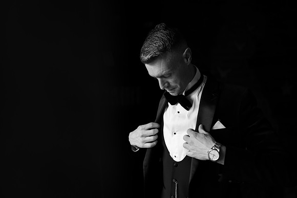 Groom prep at Fairyhill