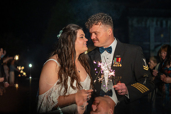 Candlelit reception