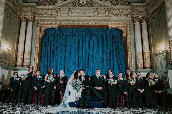 Bride's father's embrace