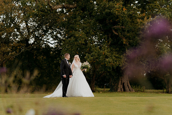 Sunset backdrop for the wedding