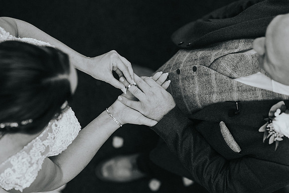 Wedding ring at llechwen hall