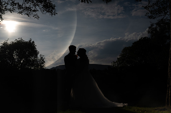 sunset at llechwen hall