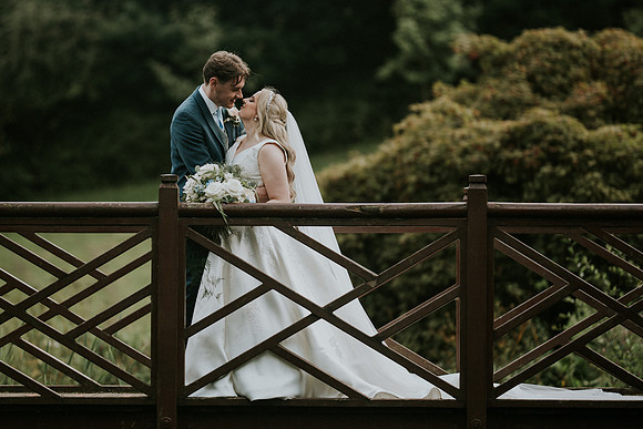 Guests signing the wedding guestbook.