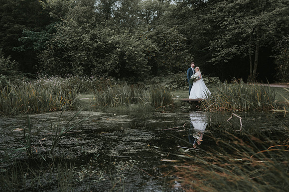 A tender moment between the bride and her mother.