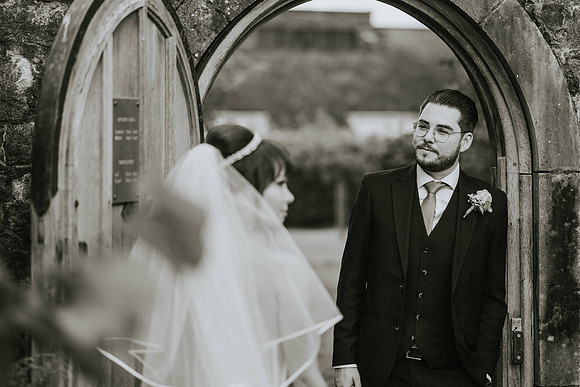 Guests signing wishes for the newlyweds.