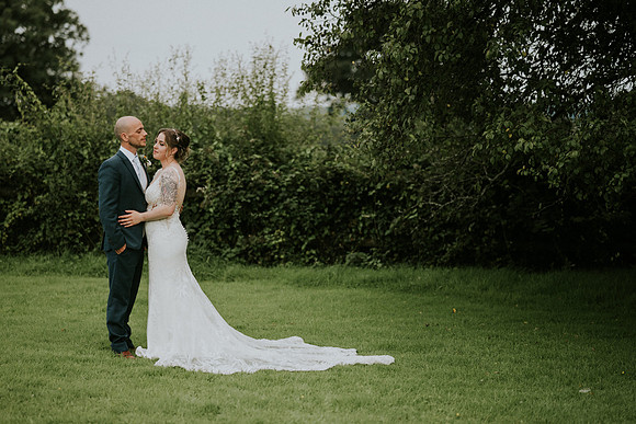 Detailed shot of the stunning wedding decor