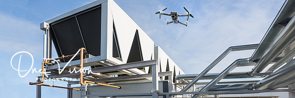Equipment monitoring by Drone over pipes of ventilation system