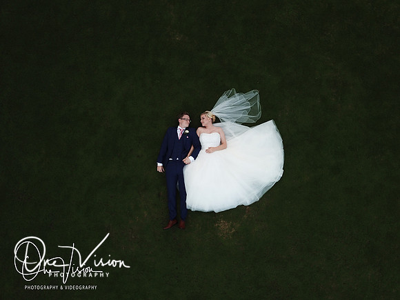 Bride and Groom Drone