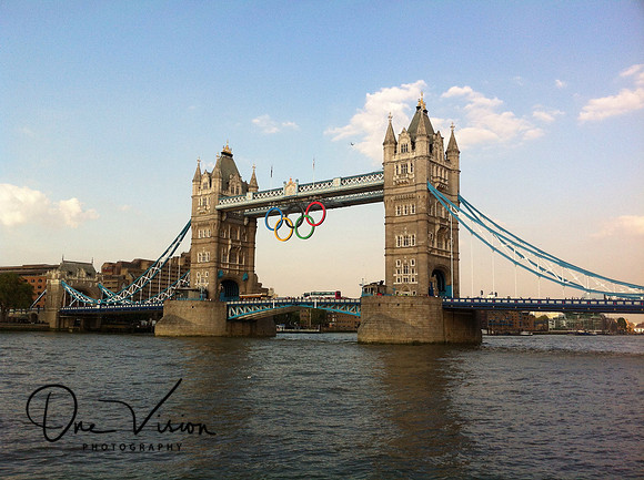 London Tower and the Olympic Rings